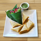 Best Curry Samosa w. Mint Chutney in Brooklyn, NY